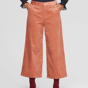 Corduroy Wide Leg Culottes